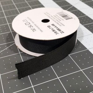 A spool of grosgrain ribbon