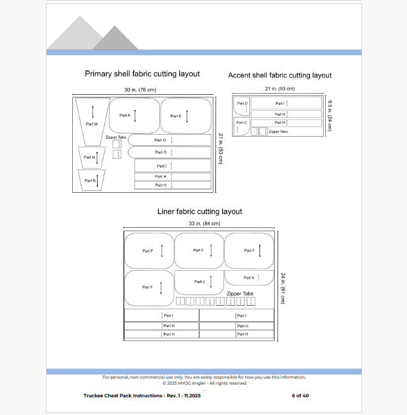 The Truckee Chest Pack features easy-to-use instructions. 
