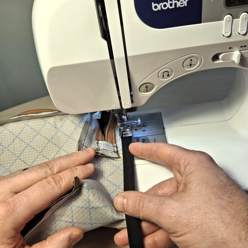 A home sewing machine works great to make your own gear